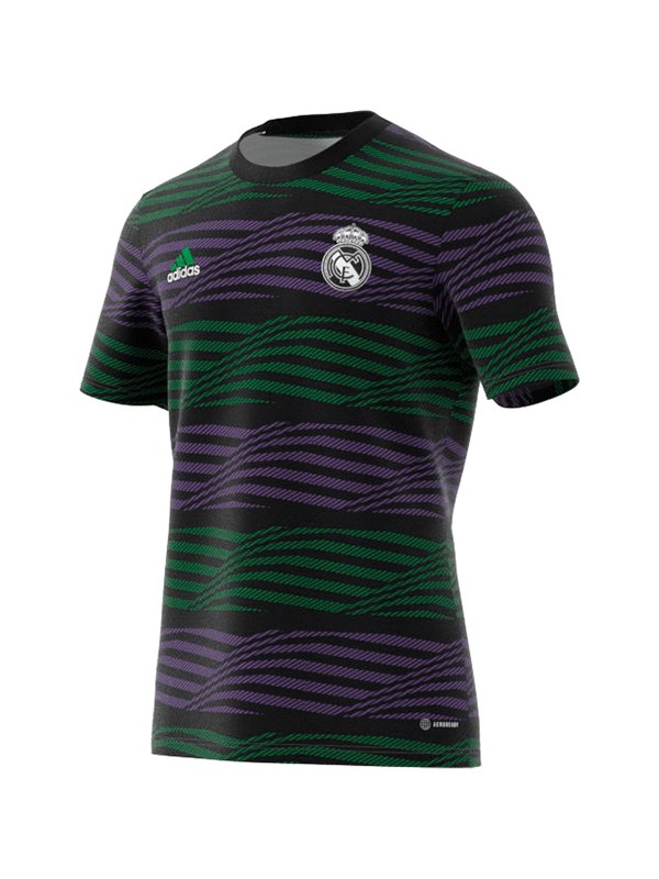Real madrid pre-match training soccer jersey match men's Imagination sportswear purple green football shirt 2022-2023